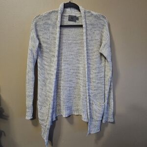 Sweet & Sinful Women's Size XS Open Front Knit Cardigan  With Pockets Beige